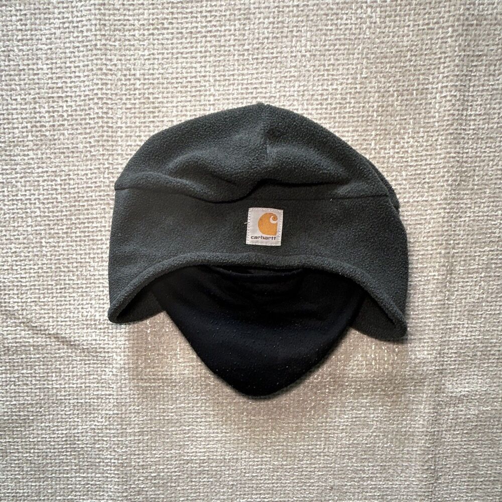 Carhartt A202 Fleece 2-In-1 Headwear Men Beanie Hat Fold Up Face Mask Balaclava